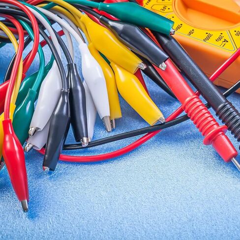 30PCS Alligator Clips Electrical, Eiechip Insulated Alligator Clips with Wires Test Cable Double-Ended Clips, Alligator Clips Insulated Test Cable 5 Colors 30Pieces 20inches(Big/Medium/Small) in Kuwait