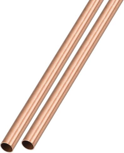 أنبوب نحاسي METALLIXITY (5 مم OD × 0.2 مم جدار T × 300 مم طول) قطعتان، أنابيب مستقيمة - للتأثيث المنزلي، والآلات، والحرف اليدوية اليدوية in Saudi Arabia