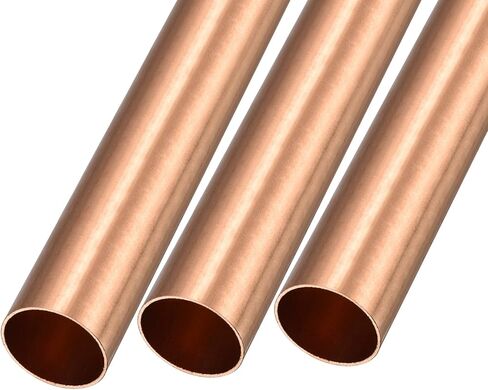 METALLIXITY Copper Tube (23mm OD x 1mm Wall T x 100mm L) 3Pcs, Straight Tubing - for Home Furnishing, Machinery, DIY Handicraft in Kuwait
