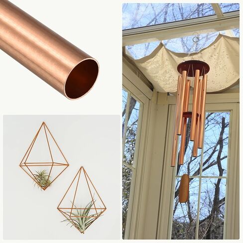 METALLIXITY Copper Tube (28mm OD x 1mm Wall T x 100mm L), Straight Tubing - for Home Furnishing, Machinery, DIY Handicraft in Kuwait