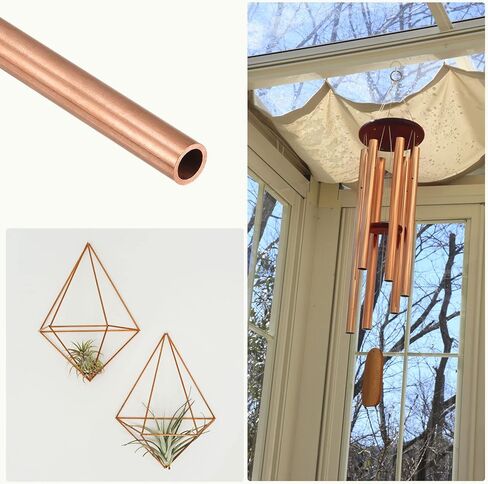 METALLIXITY Copper Tube (9mm OD x 1mm Wall T x 300mm L) 3Pcs, Straight Tubing - for Home Furnishing, Machinery, DIY Handicraft in Saudi Arabia