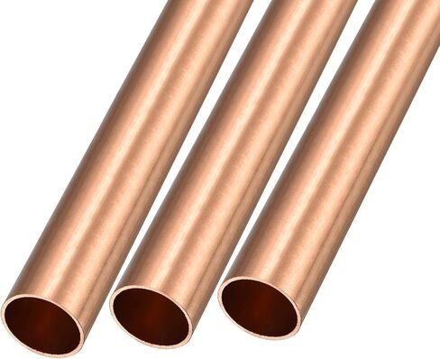 أنبوب نحاسي METALLIXITY (19 مم OD × 1 مم جدار T × 100 مم طول) 3 قطع، أنابيب مستقيمة - للتأثيث المنزلي، والآلات، والحرف اليدوية اليدوية in Saudi Arabia
