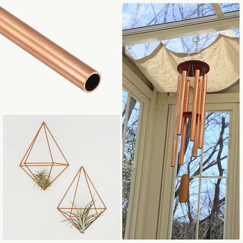 أنبوب نحاسي METALLIXITY (10 مم OD × 1 مم جدار T × 300 مم طول)، أنابيب مستقيمة - للتأثيث المنزلي، والآلات، والحرف اليدوية اليدوية in Kuwait