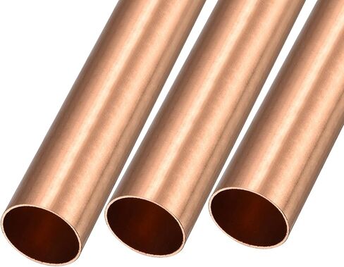 METALLIXITY Copper Tube (25mm OD x 1mm Wall T x 100mm L) 3Pcs, Straight Tubing - for Home Furnishing, Machinery, DIY Handicraft in Saudi Arabia
