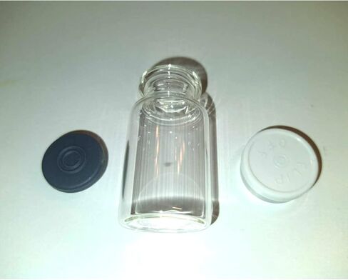 قوارير طبية مع اغطية من اي لابس اند جلاس يو اس ايه، قوارير زجاجية متينة للتخزين، زجاجات زجاجية صغيرة شفافة، 49 قارورة مختبر محكمة الهواء، زجاجات مختبر متعددة الاغراض - 10 مل in Kuwait