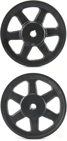QWORK AK7158 Single Groove Web Sheaves, 6.95" OD 5/8" Bore V-Belt Sheave, A Belt Section, Cast Iron,for V-Belt in Kuwait