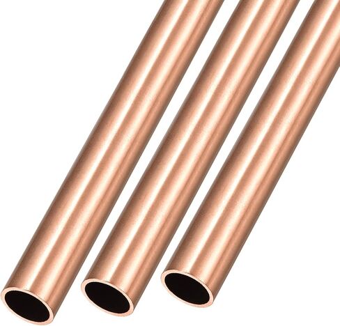 أنبوب نحاسي METALLIXITY (11 مم OD × 1 مم جدار T × 100 مم طول) 3 قطع، أنابيب مستقيمة - للتأثيث المنزلي، والآلات، والحرف اليدوية اليدوية in Kuwait
