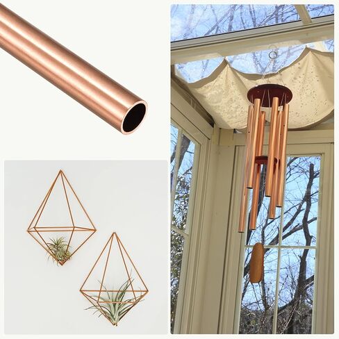 أنبوب نحاسي METALLIXITY (11 مم OD × 1 مم جدار T × 100 مم طول) 3 قطع، أنابيب مستقيمة - للتأثيث المنزلي، والآلات، والحرف اليدوية اليدوية in Kuwait