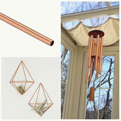 أنبوب نحاسي METALLIXITY (4 مم OD × 0.2 مم طول الجدار × 300 مم طول) قطعتان، أنابيب مستقيمة - للتأثيث المنزلي، والآلات، والحرف اليدوية اليدوية in Saudi Arabia