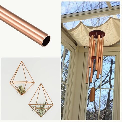 METALLIXITY Copper Tube (11mm OD x 0.5mm Wall T x 200mm L) 3Pcs, Straight Tubing - for Home Furnishing, Machinery, DIY Handicraft in Saudi Arabia