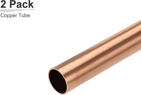 أنبوب نحاسي DTGN 13 مم × 1 مم × 100 مم (ODxWall TxL) - عبوتان - جيد لإطار ديكور DIY لمعدات الآلات - أنابيب معدنية مستديرة in Kuwait
