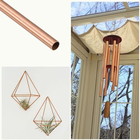 METALLIXITY Copper Tube (5mm OD x 0.2mm Wall T x 300mm L), Straight Tubing - for Home Furnishing, Machinery, DIY Handicraft in Saudi Arabia