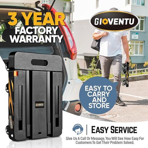 عربة دوللي لشاحنة يدوية قابلة للطي (440 رطل)، عربة أمتعة شديدة التحمل مع 6 عجلات من المطاط اللدن حراريًا وتصميم سهل الإعداد، شاحنة منصة محمولة قابلة للطي للتنقل والسفر والاستخدام المكتبي in Kuwait