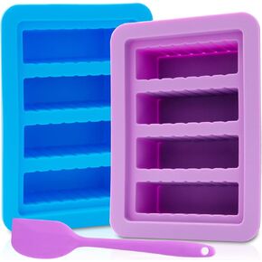 Silicone Butter Mold, Butter Molds Tray with Lid,Large Butter Maker with Food Grade Silicone Spatulas,Rectangle Container for Brownies,Homemade Butter,Herbed,Garlic Butter in Kuwait