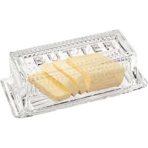 طبق زبدة فرنسية حديثة بغطاء بغطاء بغطاء من الكريستال مغطى من بيزرات in Kuwait