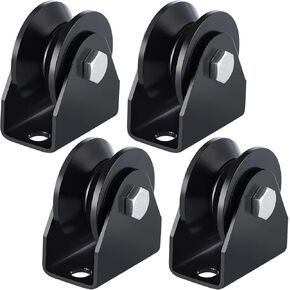 Skelang 4-Pack V Groove Caster 2.5 بوصة، عجلة بوابة منزلقة، عجلة صلبة لبوابة المتداول والسياج، منشار، 772 رطل لكل سعة تحميل in Saudi Arabia