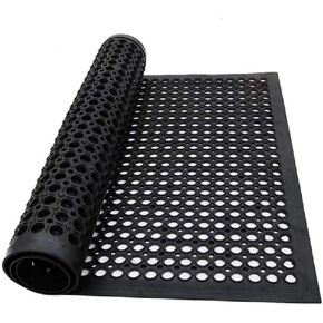 سجادة مطاطية تجارية مضادة للتعب لتصريف المياه مقاس 82.6 انش × 35.4 انش شديدة التحمل وغير قابلة للانزلاق للمنزل او العمل للاستخدام الداخلي والخارجي in Kuwait