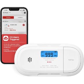 X-Sense Carbon Monoxide Detector Alarm with Digital LCD Display, CO Detector Alarm with 5-Year Replaceable Battery and Peak Value Memory, XC04-R