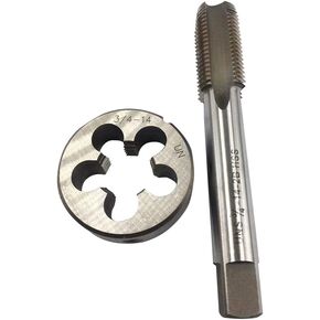 3/4"-14 NPS tap and die, 3/4"-14, 3/4"-18, HSS Tap And Die Set UNF Machine Thread Tap And UNF Round Thread Die Right Hand (3/4-14 NPS) in Saudi Arabia
