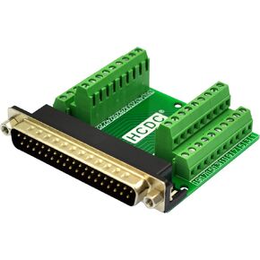 Slim Right Angle D-SUB Header Breakout Board Terminal Block DSUB Connector Module (DB15 Female)