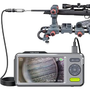 Teslong Rigid Rifle Borescope with 5" Monitor, Bore Inspection Camera Visual Gun Cleaning System-Fits .20 Caliber & Larger-w/26-inch Long Insertion Tube, 5-inch IPS Screen, Right Angle Mirror in Kuwait