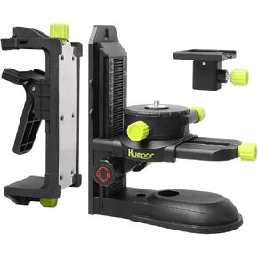 Huepar Fine-tuning Bracket Laser Level Adapter, Multifunctional Magnetic Pivoting Base with Adjustable Clip, 360° Adjustable Support with 1/4"-20 Male Threaded, Height Adjustment - PV10+ in Kuwait