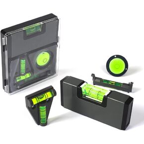 فوكيمونج 4 قطع من مستويات الفقاعات الصغيرة المحمولة، تصميم مضغوط لمشاريع تحسين المنزل، اخضر in Kuwait