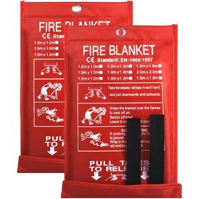 Smilco 40" x 40" Fiberglass Emergency Fire Blanket for Home and Kitchen in Kuwait