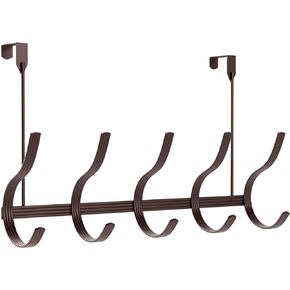 حامل معطف، خطافات على الباب لتعليق الحقائب والملابس والقبعات - منظم محفظة - شماعة منشفة للحمام والدش ، أوستن ، برونز in Kuwait