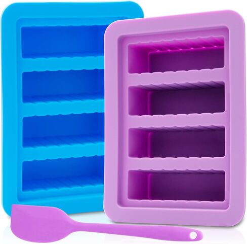 قالب زبدة السيليكون، صينية قوالب الزبدة مع غطاء، صانعة زبدة كبيرة مع ملاعق سيليكون صالحة للطعام، حاوية مستطيلة للبراونيز، زبدة محلية الصنع، أعشاب، زبدة الثوم in Kuwait