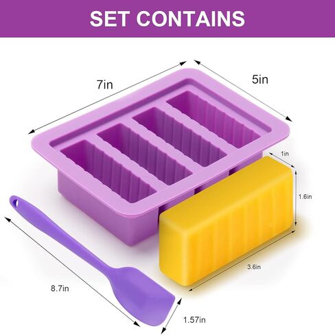 قالب زبدة السيليكون، صينية قوالب الزبدة مع غطاء، صانعة زبدة كبيرة مع ملاعق سيليكون صالحة للطعام، حاوية مستطيلة للبراونيز، زبدة محلية الصنع، أعشاب، زبدة الثوم in Kuwait
