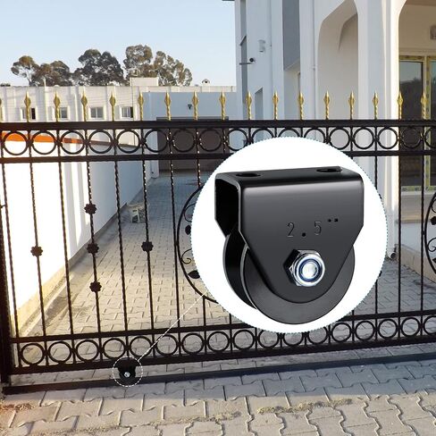 Skelang 4-Pack V Groove Caster 2.5 Inches, Sliding Gate Wheel, Rigid Caster for Rolling Gate and Fence, Sawmill, 772 Lbs Each Load Capacity in Saudi Arabia