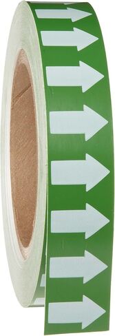 Brady 91425 1" Width, 90' Length, B-946 High Performance Vinyl, White On Green Color Arrow Tape, Legend (Arrow Pictogram) in Saudi Arabia
