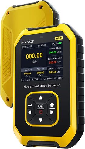عداد جيجر (GC-01)، كاشف الإشعاع النووي، جهاز قياس الأشعة السينية المحمول باليد، جهاز قياس الإشعاع القابل لإعادة الشحن بالأشعة السينية، مع إنذار صوتي بإضاءة خلفية LCD، 5 وحدات جرعات مبدلة in Kuwait
