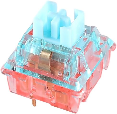 مفاتيح ميكانيكية مصنفة RS-1 Pro للوحات مفاتيح الألعاب الميكانيكية | 5-Pin PCB مثبتة | مشحم مسبقًا | خطي صامت 53cN من Haimu (Pro Silent Red، 120 قطعة) in Kuwait