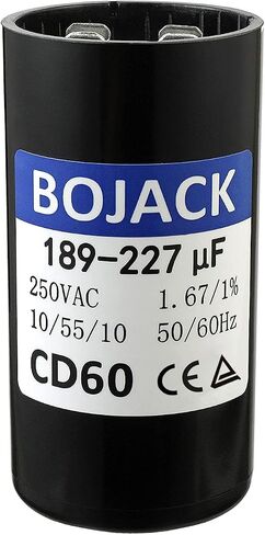 BOJACK 189-227 فائق التوهج/MFD 250 VAC ±20% 50/60 هرتز CD60 مكثف تشغيل مضخة بئر المحرك المستدير in Saudi Arabia