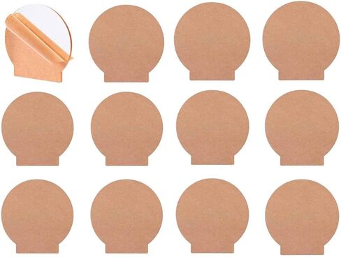 12 Pcs 4 mm Round Acrylic Sheet Clear Cast for LED Light Base,0.16"(4mm) Thick, Plastic Glass Panel with Protective Paper for Table Sign, DIY Display Project in Kuwait