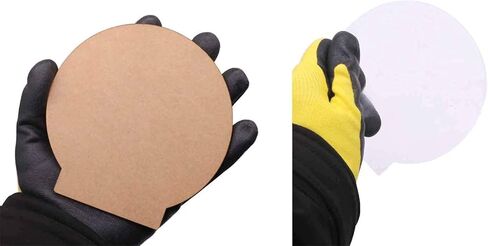 12 Pcs 4 mm Round Acrylic Sheet Clear Cast for LED Light Base,0.16"(4mm) Thick, Plastic Glass Panel with Protective Paper for Table Sign, DIY Display Project in Kuwait