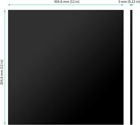 FUNSUEI 3 Pieces 12 x 12 Inch ABS Plastic Sheets, 1/8 Inch Moldable Plastic Sheets with High Tensile for Crafts, DIY, Signs, Decor, Photography Backdrop in Kuwait