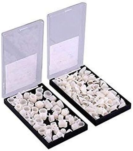 New 2 Packs Dental Temporary Crown Material for Anterior + Molar Teeth Veneers in Kuwait
