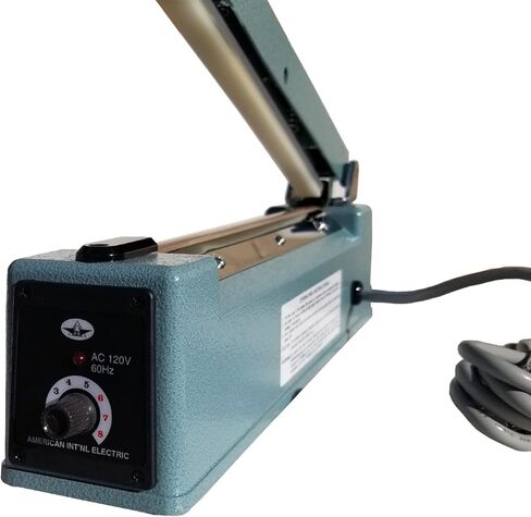 American International Electric AIE-300 Impulse Hand Sealer, 12 Inches Max. Seal Length, 6 Mil Max. Material Thickness, 2 mm Seal Width, Exceptional Air and Watertight Seals on Most Plastic Materials in Kuwait