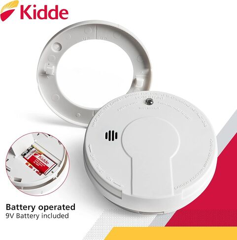 Kidde Smoke Detector, 9-Volt Battery Operated, Ionization Smoke Alarm, Battery Included in Saudi Arabia