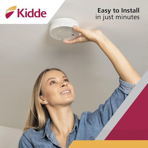 Kidde Smoke Detector, 9-Volt Battery Operated, Ionization Smoke Alarm, Battery Included in Saudi Arabia