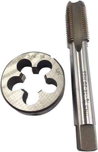 3/4"-14 NPS tap and die, 3/4"-14, 3/4"-18, HSS Tap And Die Set UNF Machine Thread Tap And UNF Round Thread Die Right Hand (3/4-14 NPS) in Saudi Arabia