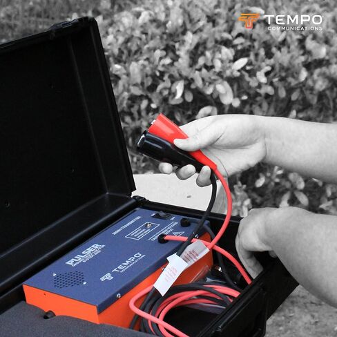 TEMPO Communications PE2003-G جهاز تحديد موقع الأعطال الأرضية | كشف كسر عزل الأسلاك والكابلات تحت الأرض | إشارة الجهد العالي | جهاز استقبال الإطار A | طقم كامل (موديل 2023) in Saudi Arabia