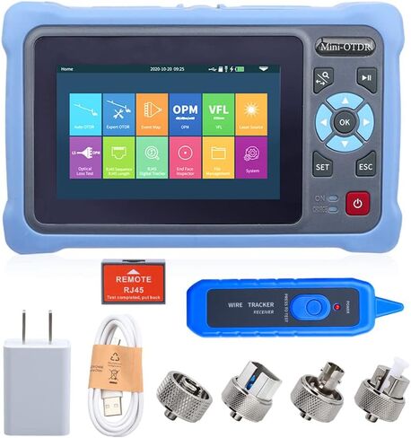 OTDR Cable Tester Fiber Optic reflectometer 9-in-1 Tester OLS VFL OLS OPM Event Diagram RJ45 Ethernet Cable Sequence Distance Tracker 900D-SC/FC UPC in Saudi Arabia