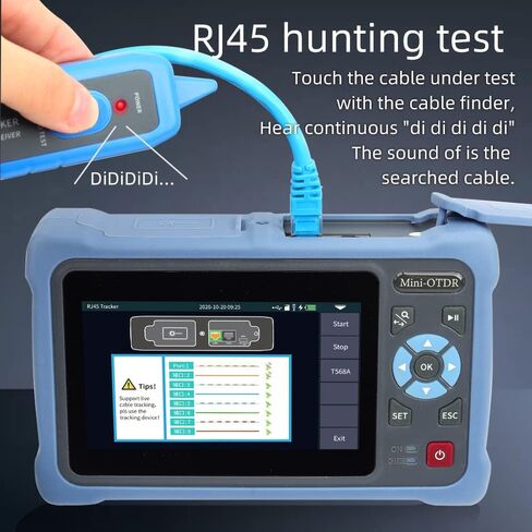 OTDR Cable Tester Fiber Optic reflectometer 9-in-1 Tester OLS VFL OLS OPM Event Diagram RJ45 Ethernet Cable Sequence Distance Tracker 900D-SC/FC UPC in Saudi Arabia