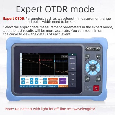 OTDR Cable Tester Fiber Optic reflectometer 9-in-1 Tester OLS VFL OLS OPM Event Diagram RJ45 Ethernet Cable Sequence Distance Tracker 900D-SC/FC UPC in Saudi Arabia