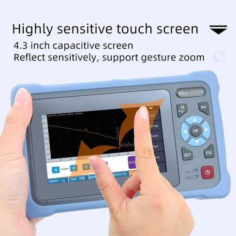 OTDR Cable Tester Fiber Optic reflectometer 9-in-1 Tester OLS VFL OLS OPM Event Diagram RJ45 Ethernet Cable Sequence Distance Tracker 900D-SC/FC UPC in Saudi Arabia