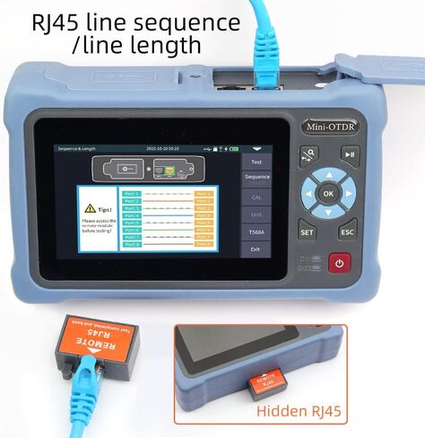 OTDR Cable Tester Fiber Optic reflectometer 9-in-1 Tester OLS VFL OLS OPM Event Diagram RJ45 Ethernet Cable Sequence Distance Tracker 900D-SC/FC UPC in Saudi Arabia